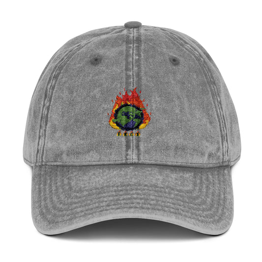 World on fire embroidered Dad hats