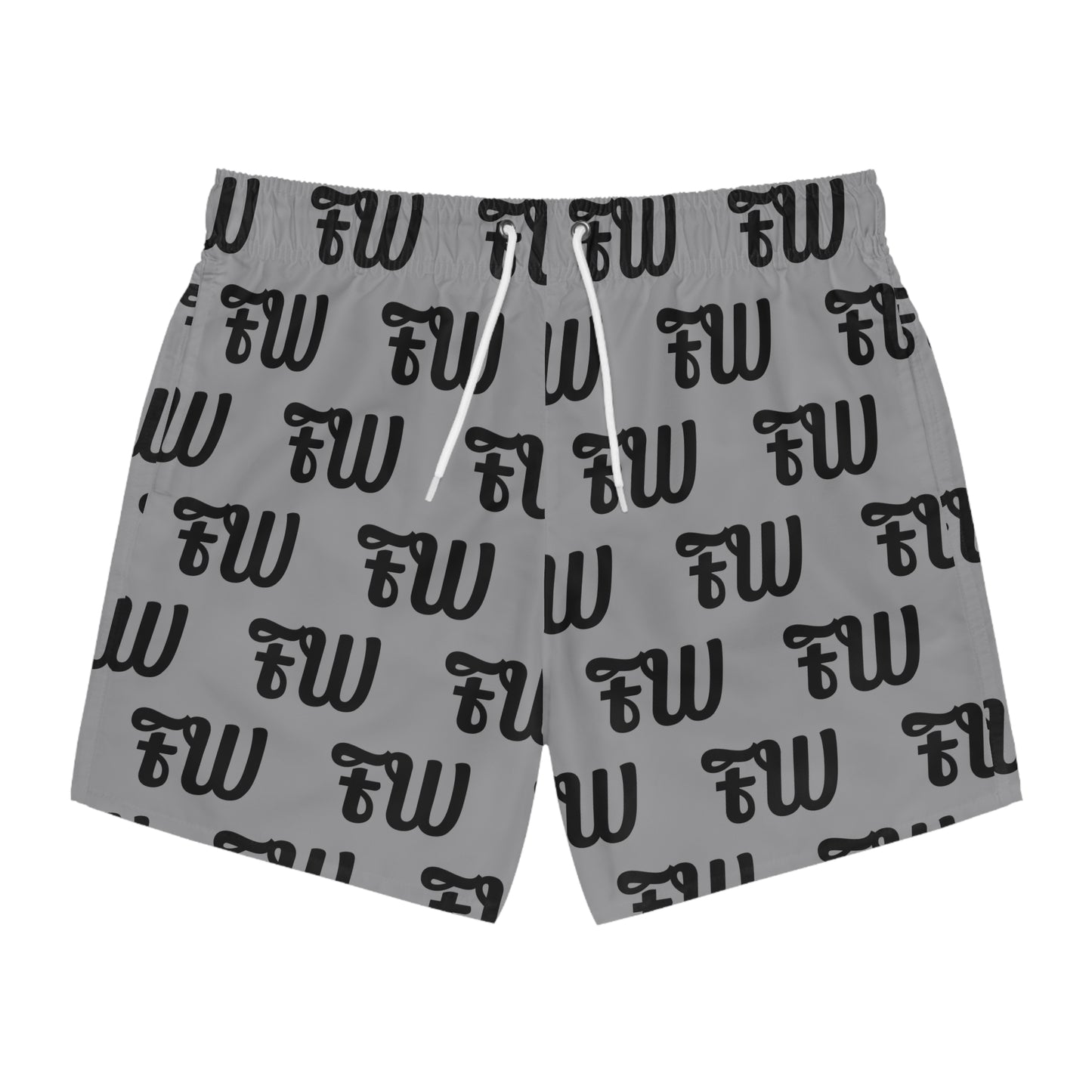 Mens short logo swim trunks