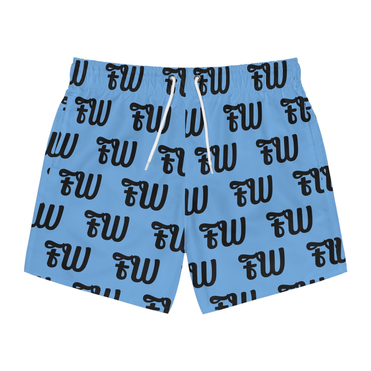 Mens short logo swim trunks